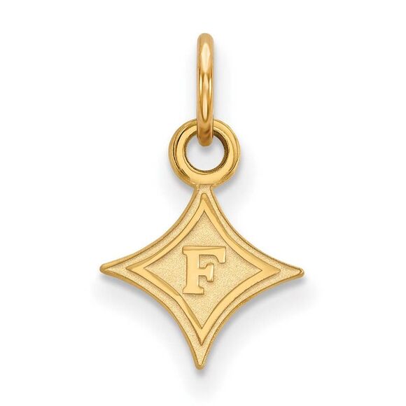 14k Gold Plated Silver Furman U XS (Tiny) Rhombus Charm or Pendant - Picture 1 of 3